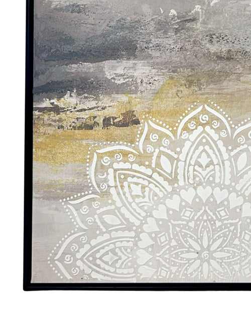 cuadro grande mandala  gray loft 120x80 cm