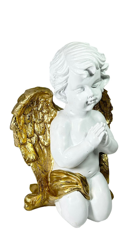 Angel mediano con alas doradas 27 X19 CM
