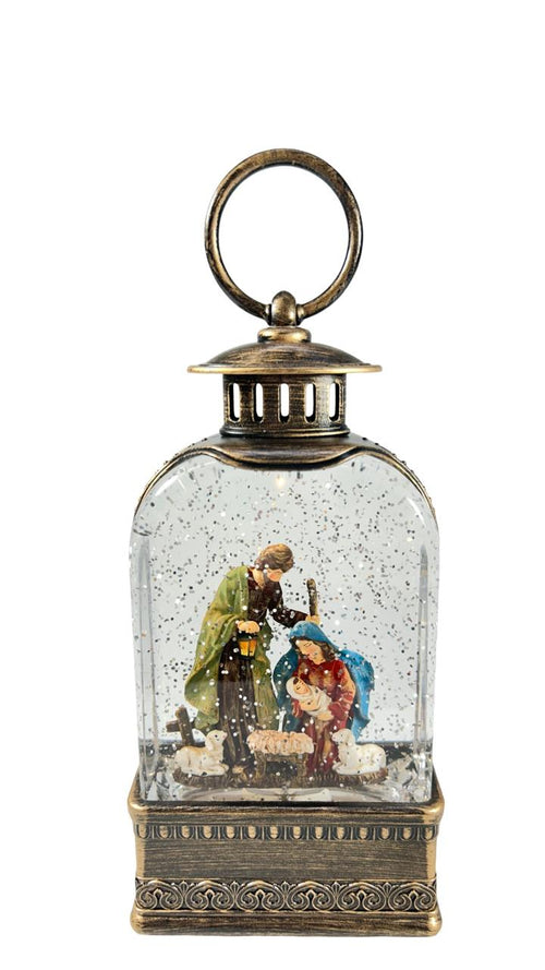 burbuja con luz de nacimiento  romano 25x11 cm