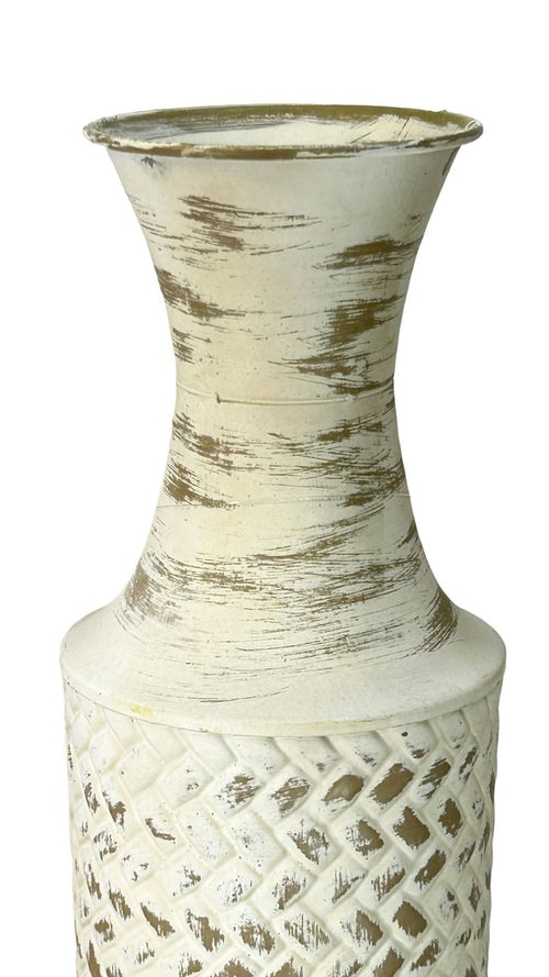 jarron blanco bintas 2 tamaño laton