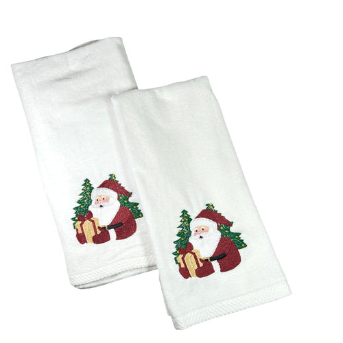 toalla navidad blanca santa arbol 2 tamaños