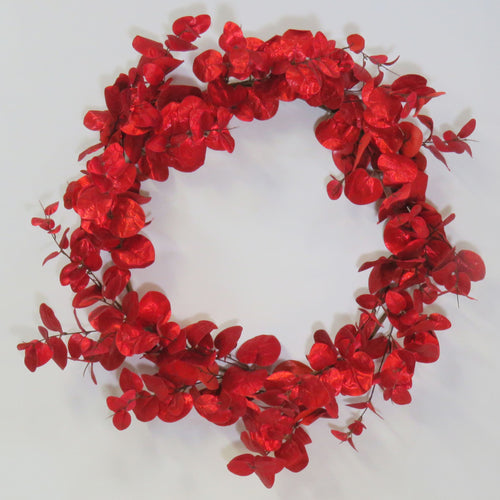 IQG Decoración - Corona eucalipto rojo 53 diametro