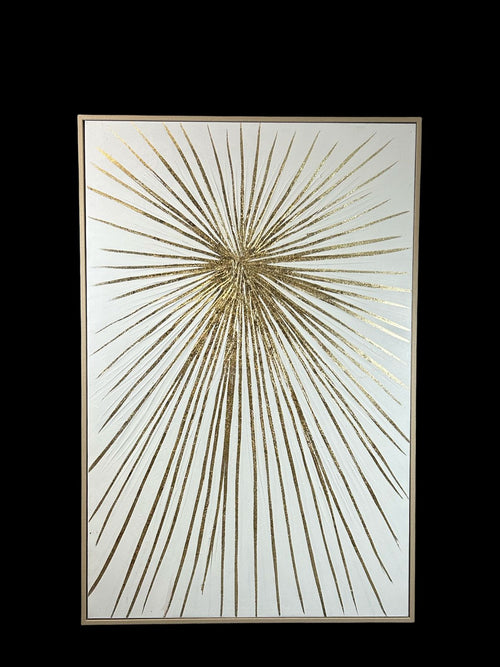 IQG Decoración - cuadro grande en madera oleo explosion 1.20x80 cm