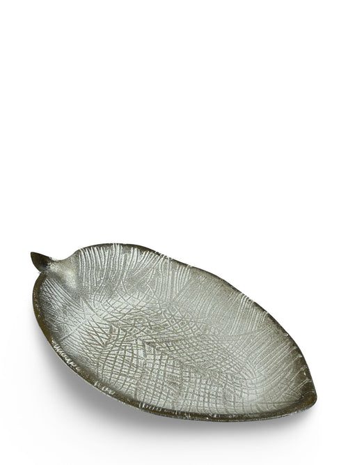 Centro de hoja pequeño en madera 24x14