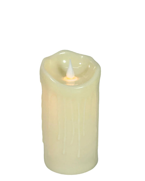 vela calida grande led  ancha 20 cm