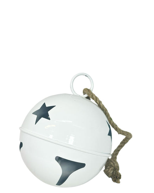 Bola cascabel estrella blanco 20cm