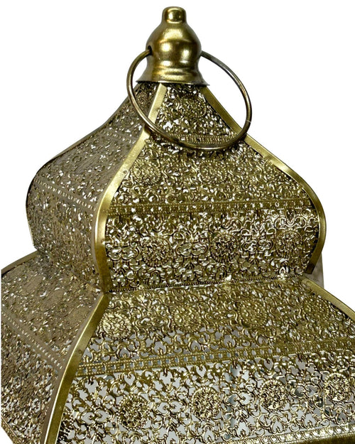 farol grande blanco y dorado bobay 3 tamaños
