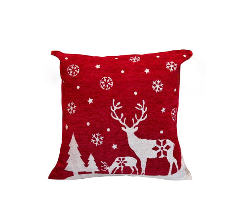 cojin  tercioelo renos arbol 45x45 (no incluye relleno )