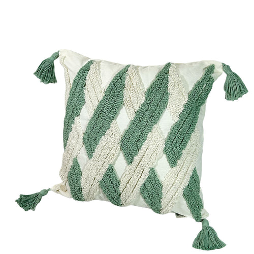 funda cojin cuadrado verde agua 45x45cm (no incluye relleno )