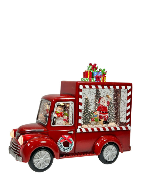 carro santa trineo arbol bubuja 19x23 cm