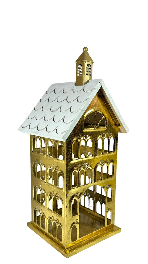 Casa Metal Mad Chalet Dorada 38x20