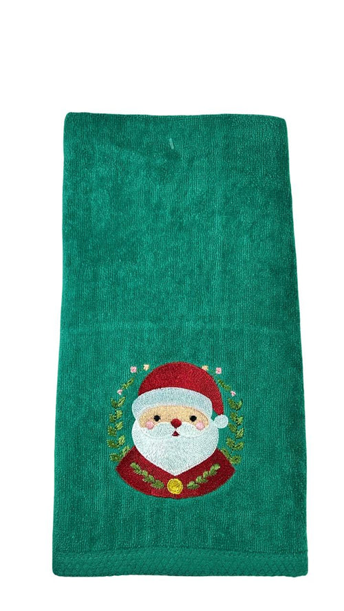 toalla navidad verde cara santa 2 tamaños