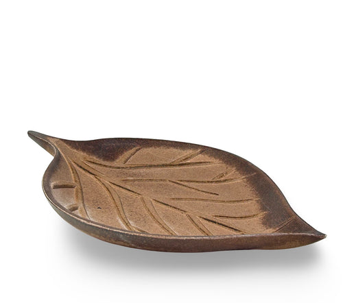 centro hoja madera asia 2 tonos 30x22 cm