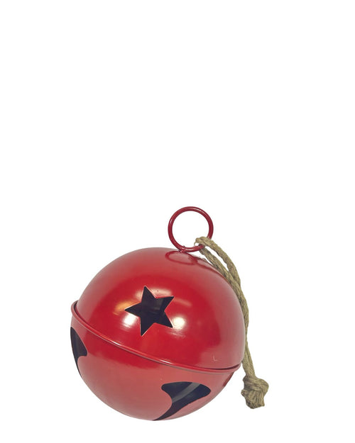 Bola cascabel estrella rojo 20cm