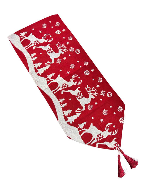 camino navideño jacquard  renos copitos 33x180 cm