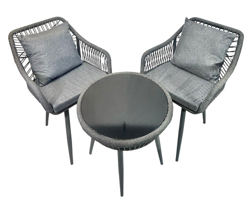 Juego de terraza x3 piezas en rattan