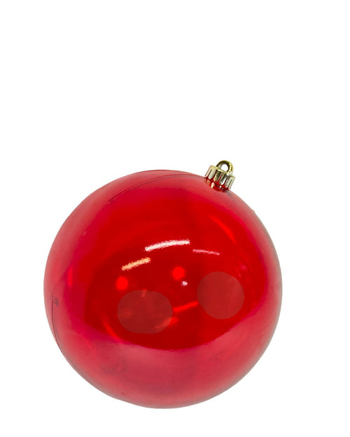 bola grande roja navideña 2 tamaños