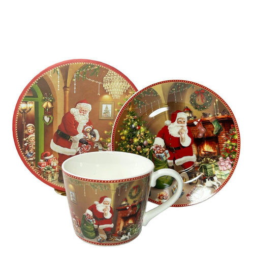 Set Posillo Y Plato Gde Santa 7x12