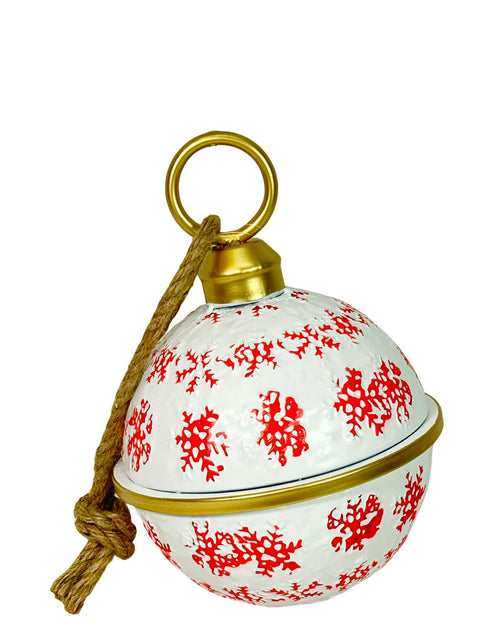 bola cascabel relieve metalica 25x18 cm