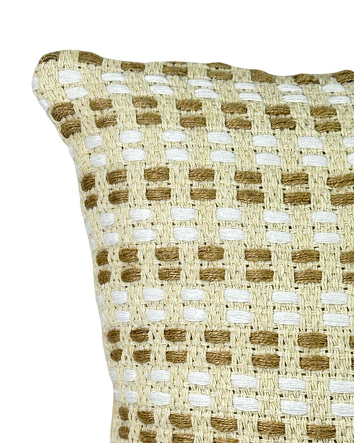 cojin trenzado camel 45x45