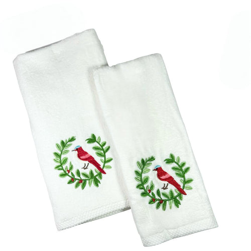 toalla pajaros blanca 2 tamaños