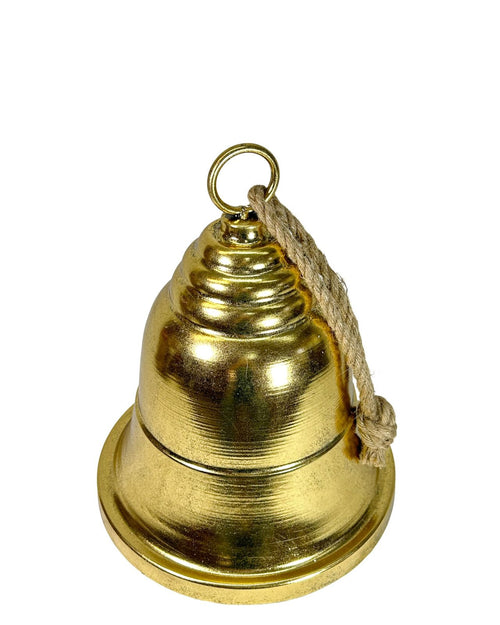 Campana metalica dorada 42 cm