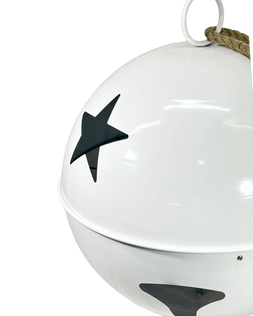 Bola cascabel estrella blanco 45 cm