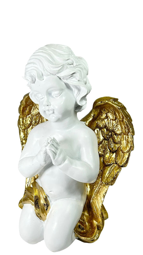 Angel mediano con alas doradas 27 X19 CM