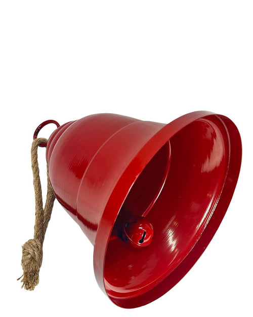 campana gigante roja metal 42 cm