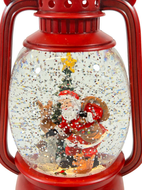 burbuja musical  santa 21x13 cm