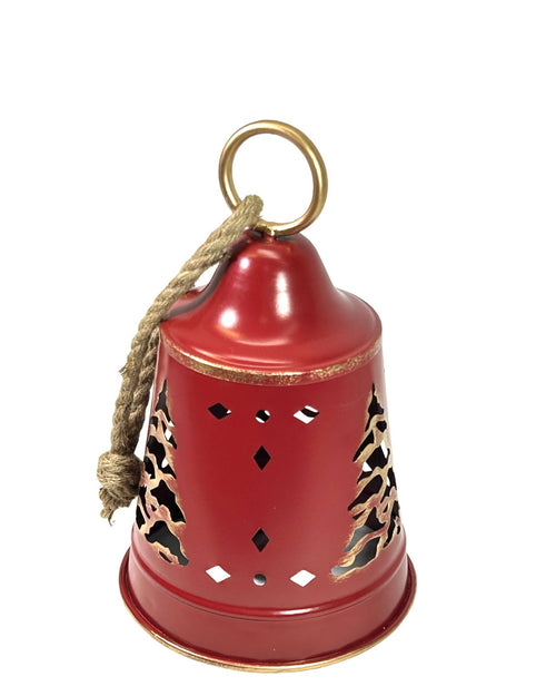 CAMAPANA GRANDE ROJA CON ARBOL ARTIS 29X18 CM