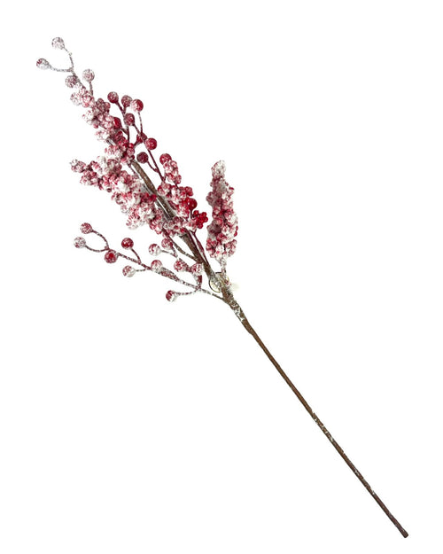 Pin de berrys rojos 70 de largo en icopor
