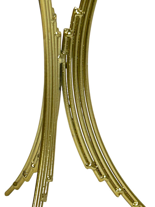 adorno metalico bola cristal lops 21x8cm