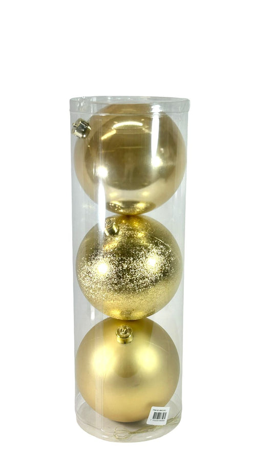 Bolas doradas x3 - 15cm