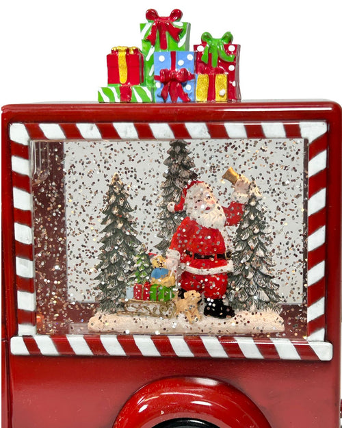 carro santa trineo arbol bubuja 19x23 cm