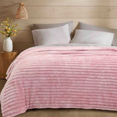 cobija acanalada termica super suave 1.80x2 metros colores surtidos