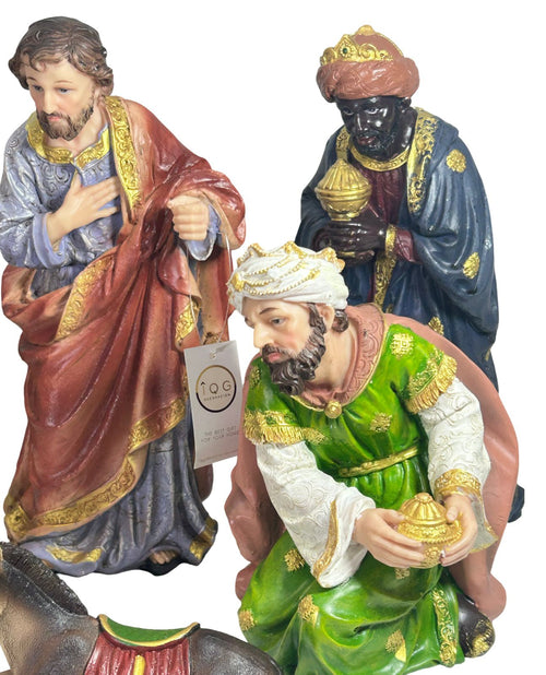 pesebre grande clasic  11 pc 31 cm