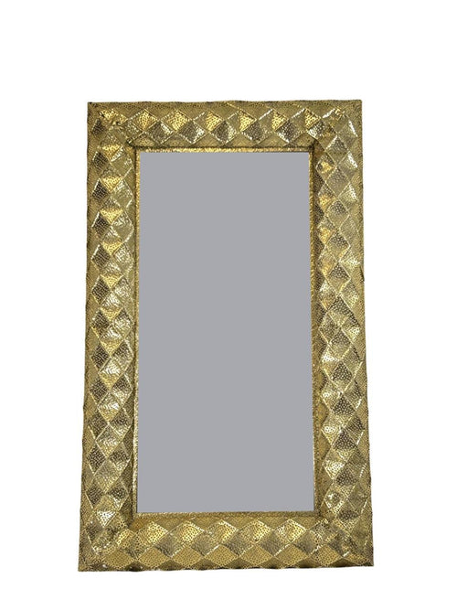 IQG Decoración - Espejo rectangular indonesia gold 1mx60