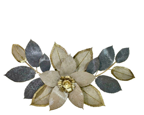 aplique de pared laton hojas 117x60 cm