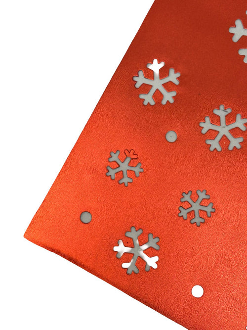 individual navideño copitos de nieve 30x45 cm