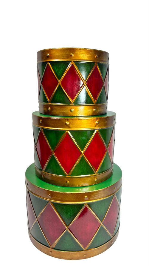 Tambores Green Red Mt x3 Gd 30 24 19dm