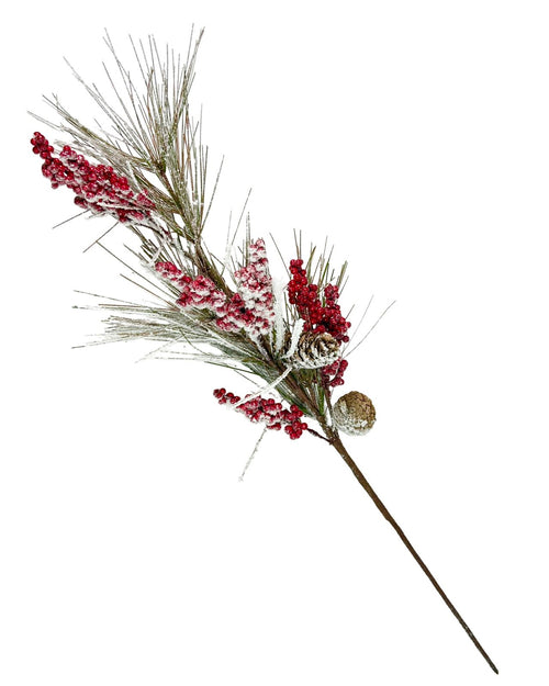vara  berry super nieve piñas 65 cm