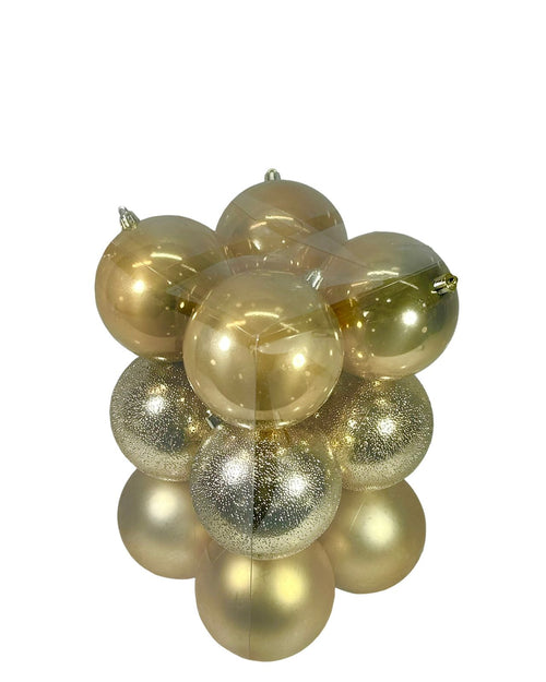 paquete x12bolas doradas 10cm