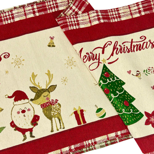 camino de mesa sarbol y santa  1.80x36 cm