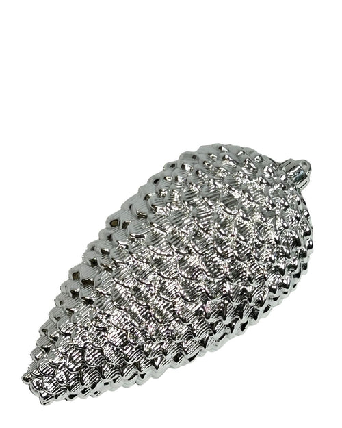 Bola piña color plata 24cm