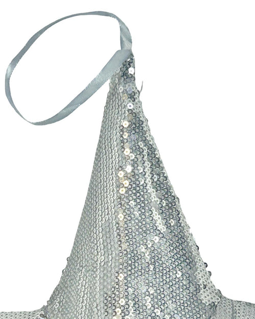 estrella flexi super brillo 3 tamaños plateada