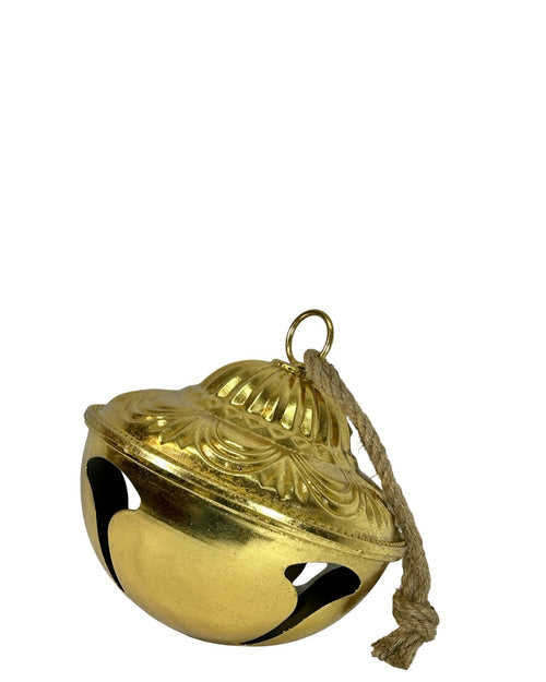 bellota cascabel  dorada grande 20 cm