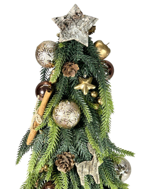 arbol deco  dorado coleccion 45 cm