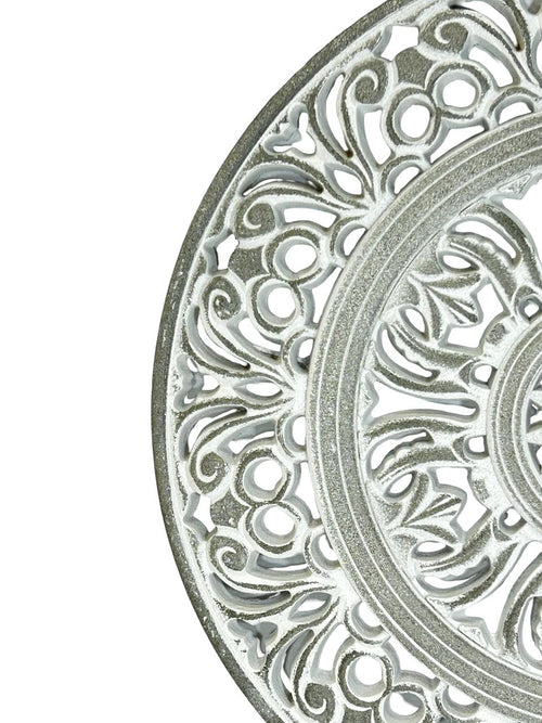 mandala redonda gris oriental  mediana 43 dm