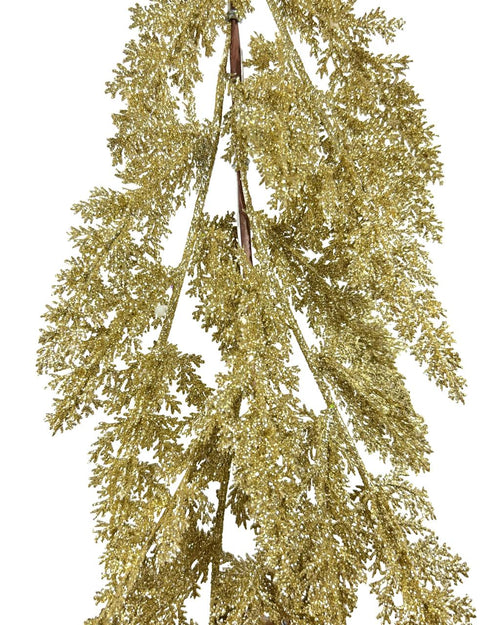 Guirnalda dorada helechos chisp 1.70cm